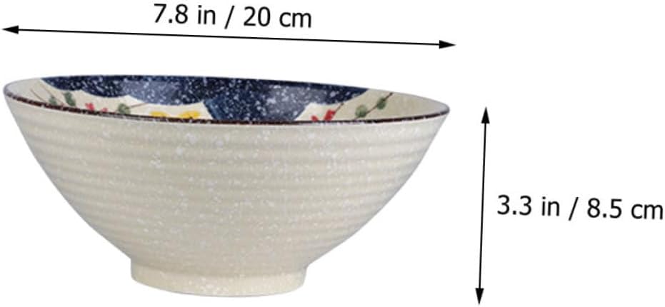 FUNOMOCYA 1pcs Ceramic Ramen Bowl Melamine Ramen Bowl Melamine Noodle Bowl Ceramic Serving Bowl Buckwheat Bowl Instant Ramen Bowl Udon Ceramic Bowl Big Student