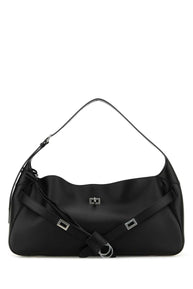 Balenciaga バレンシアガブラックレザーミディアムクラッシュショルダーバッグ - Image 6