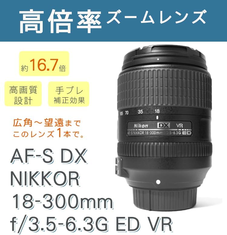 Nikon DSLR D7500 Body & Lens NIKKOR 18-300mm & SD Card 32GB & Cleaning Kit & Sticky Cloth & Camera Bag & Screen Protector & Cloth (Set of 8)