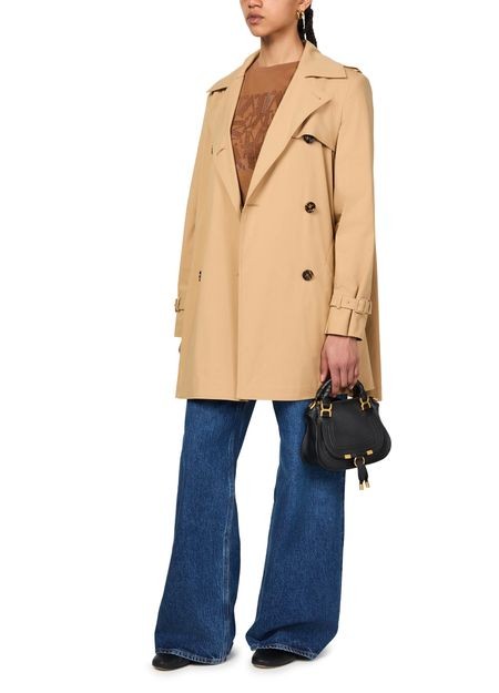 MAX MARA Landa コットンポプリン ショートトレンチコート - Image 6