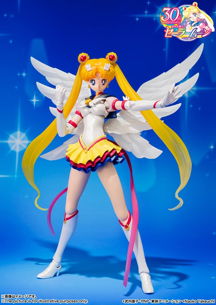 S.H. Figuarts Sailor Moon Eternal Sailor Moon, Approx. 5.3 inches (135 mm), ABS & PVC Pre-painted Action Figure