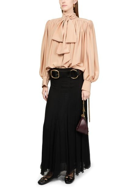 CHLOE Lavalliere collar blouse - Image 6