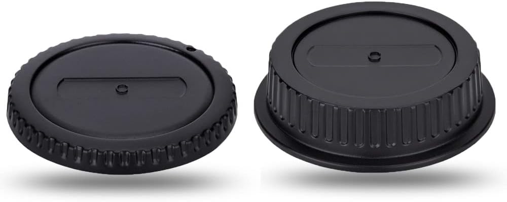 2 Pack JJC Canon EF/EF-S Mount Rear Lens Cap + Body Cap for Canon EOS 90D 80D 5D IV III II 6D II 5DS 5DR 1DX III II Kiss X10i X10 X9 X9i x8i X70 and More Canon EF/EF-S Mount Cameras & Lenses