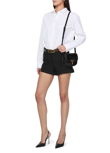 TOM FORD ストレッチ コットントリコチン製 テーラード ミニショートパンツ - Image 6