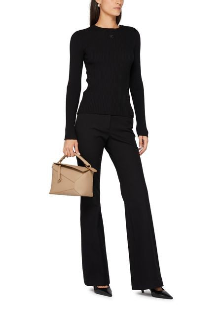 COURREGES ショルダースナップ リブニット セーター - Image 6