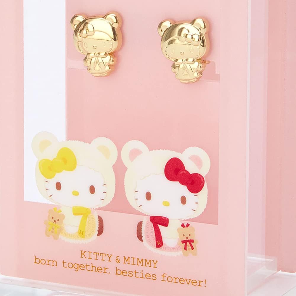 Sanrio 638498 Sanrio Earrings, Hello Kitty, Hello Kitty Birthday Series 2022, Character, 3.5 x 2.8 x 4.9 inches (9 x 7 x 12.5 cm)