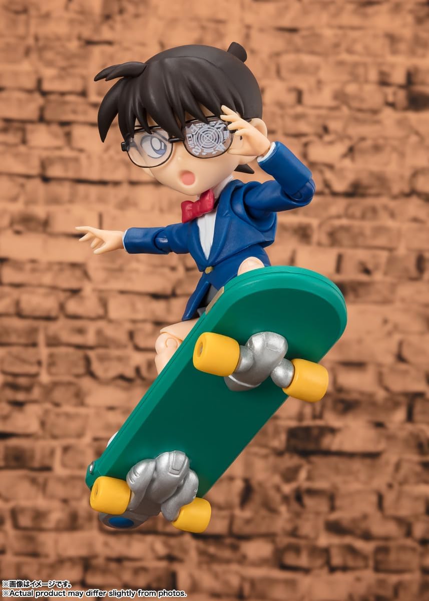 S.H. Figuarts Detective Conan Edogawa Conan - Solved Edition, Approx. 3.5 inches (90 mm), ABS & PVC Pre-painted Action Figure
