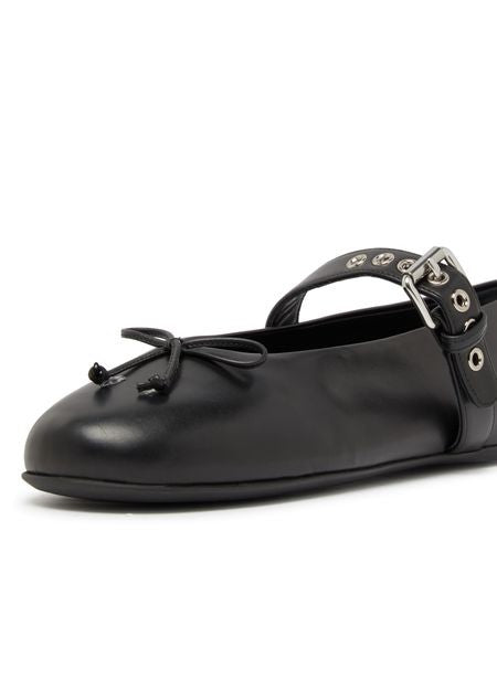 MIU MIU レザー バレリーナシューズ - Image 6