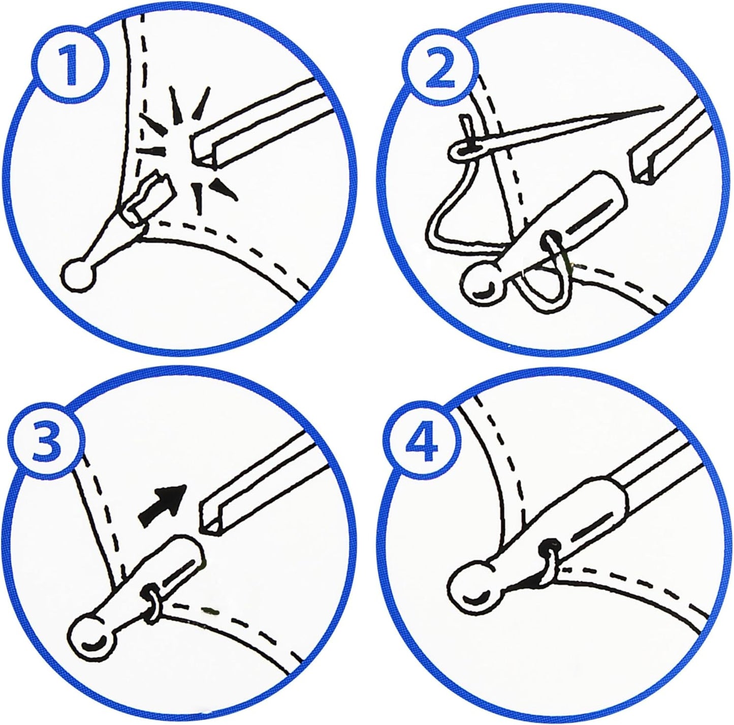 Waki Sangyo You Too Umbrella Artisan Tsuyu Tip Drop Shaped Umbrella Parts Replacement, 8 Pieces, Bronze US-006