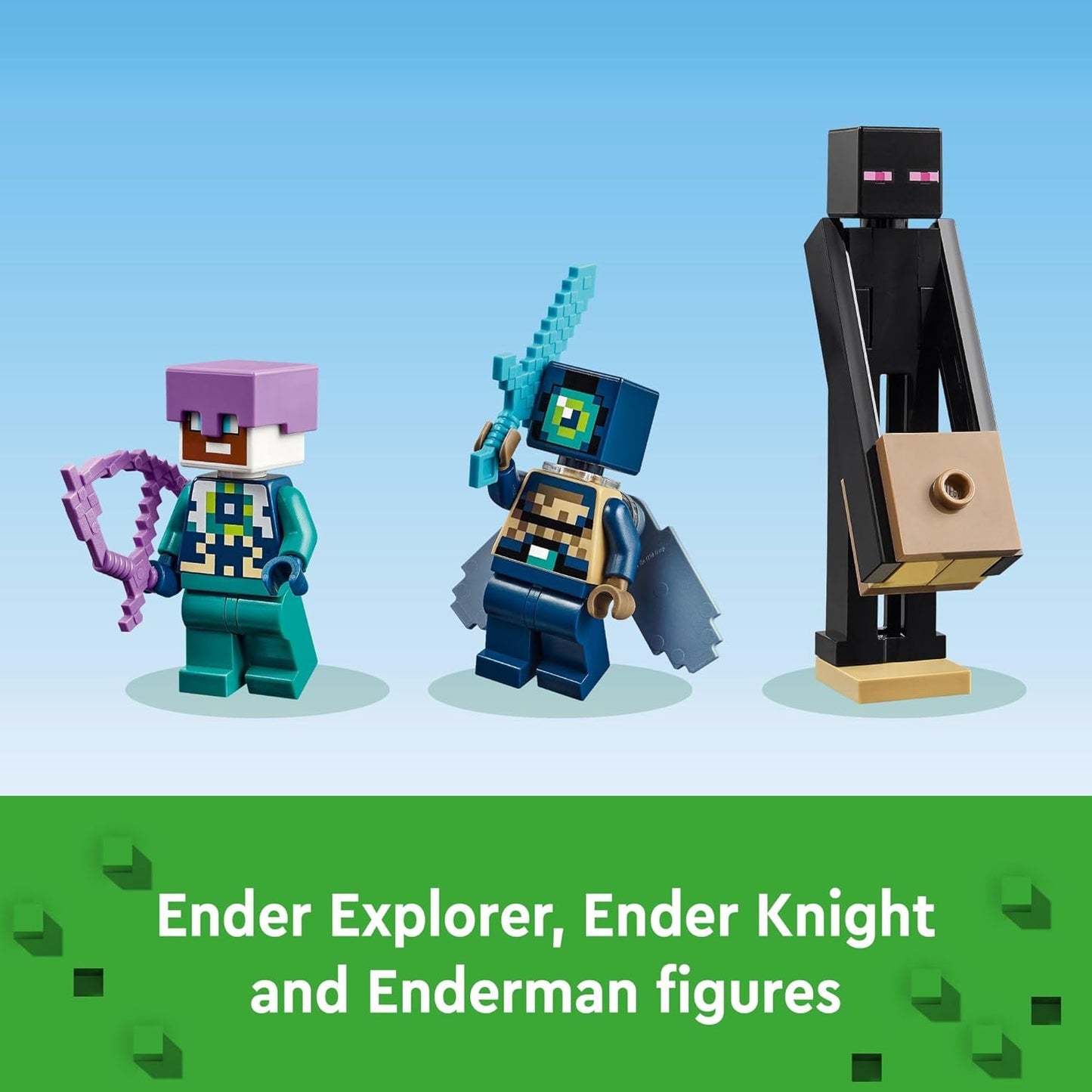 Lego Minecraft Ender Dragon and Endship Building Set Video Game Toys with 2 Minecraft Minifigures Dragon Toy Action Play Set for Kids Birthday Gift for Boys and Girls 8 Years Old and Up 21264