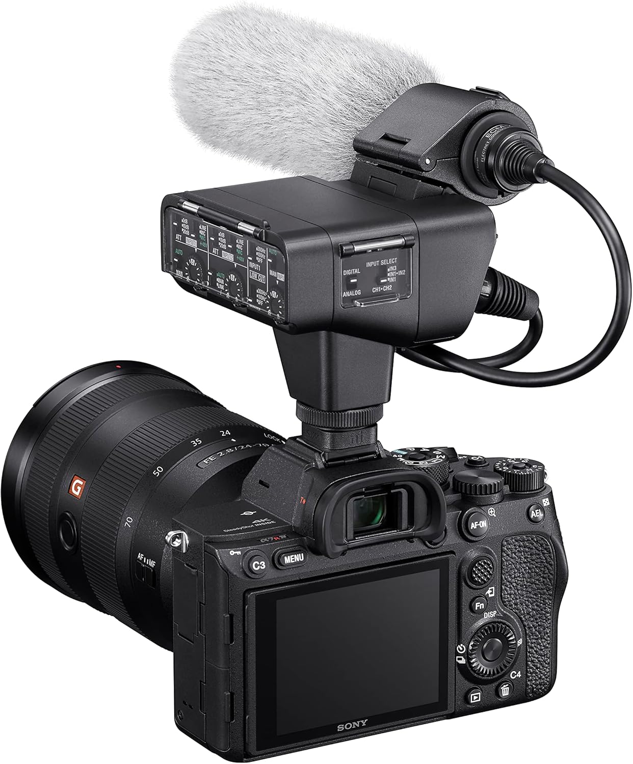 Sony XLR-K3M Camera Microphone XLR Adapter Kit Unidirectional Windscreen Included