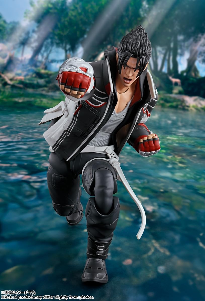 S.H. Figuarts Tekken 8 Jin Kazama Pre-Painted Action Figure, Approx. 5.9 inches (150 mm), PVC and ABS