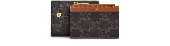 CELINE Compact wallet Triomphe in Triomphe canvas - Image 6
