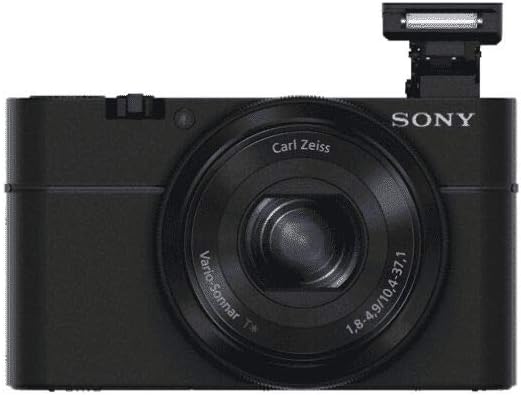 Sony Cyber-shot DSC-RX100 Digital Camera with 1.0-type Sensor and F1.8 Lens, Black.