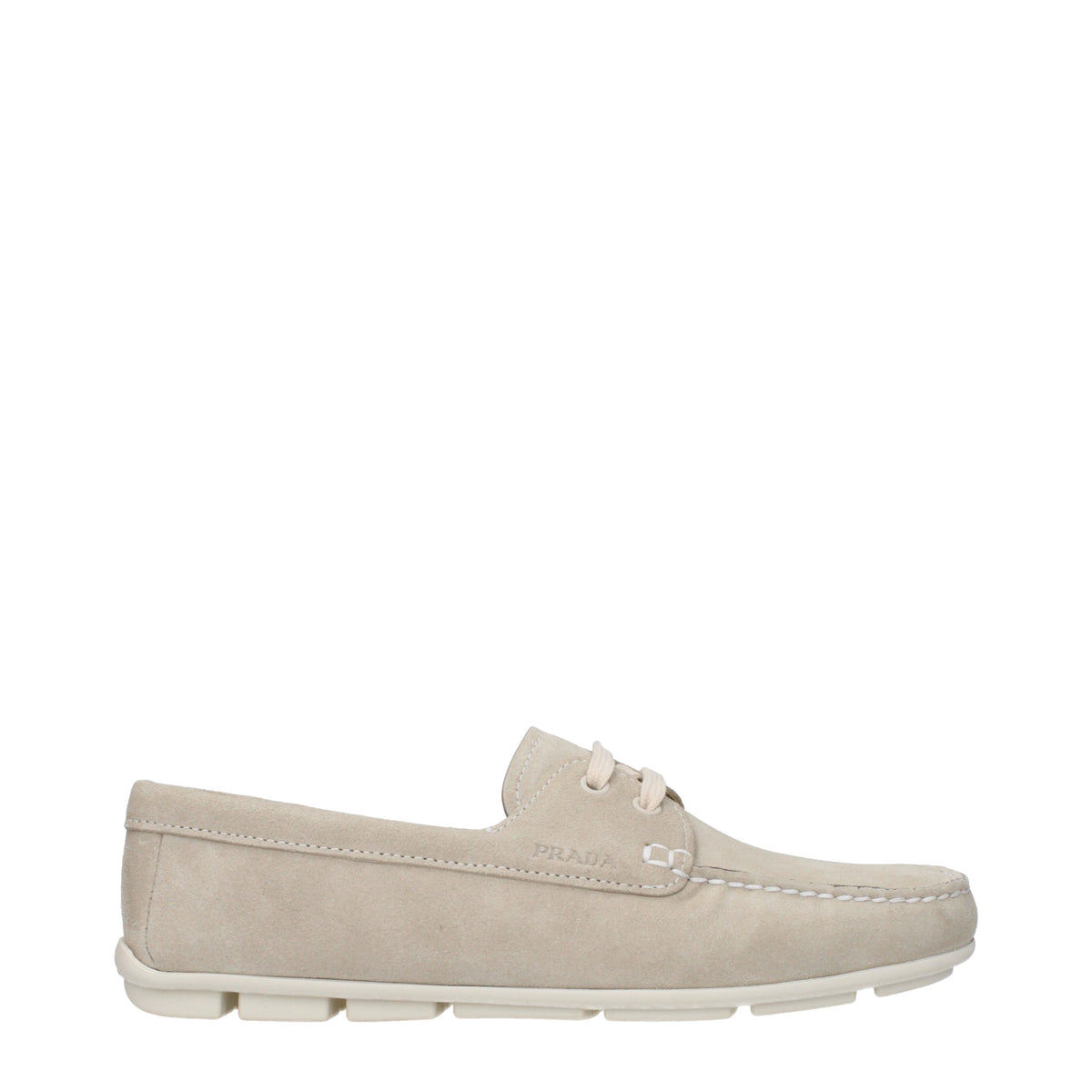 Prada Prada Mocassini Women Suede Grey/Pumice - Image 6