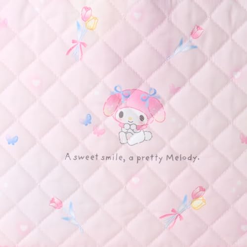 Sanrio Quilted Lesson Bag for Kids, Handbag, Okeko Bag with Loop, Name Space