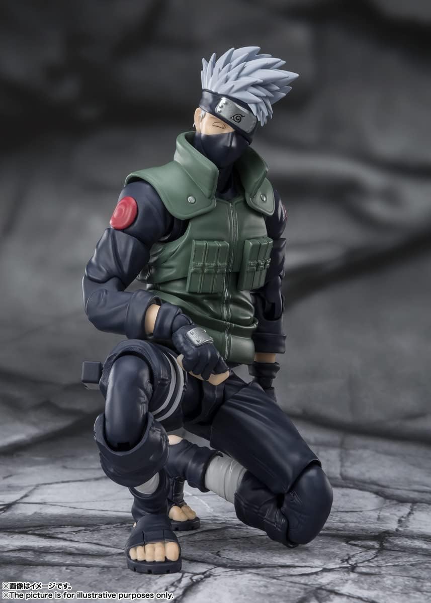 S.H. Figuarts Naruto Shippuden Kakashi Hatake -Heroes of the Famous Sharine-Eye - Approx. 6.3 inches (160 mm), ABS & PVC Pre-painted Action Figure