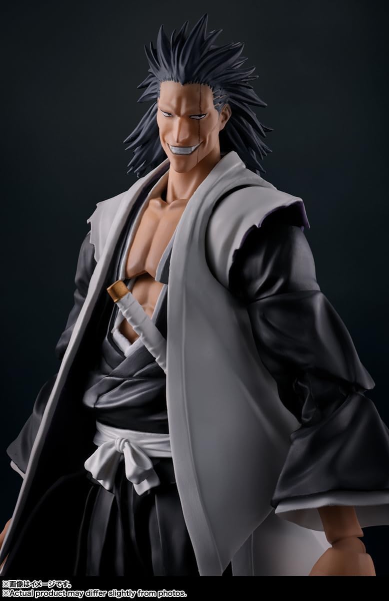 S.H. Figuarts BLEACH Millennium Decisive Battle Kenpachi Saraki, Approx. 6.7 inches (170 mm), PVC & ABS, Pre-painted Action Figure