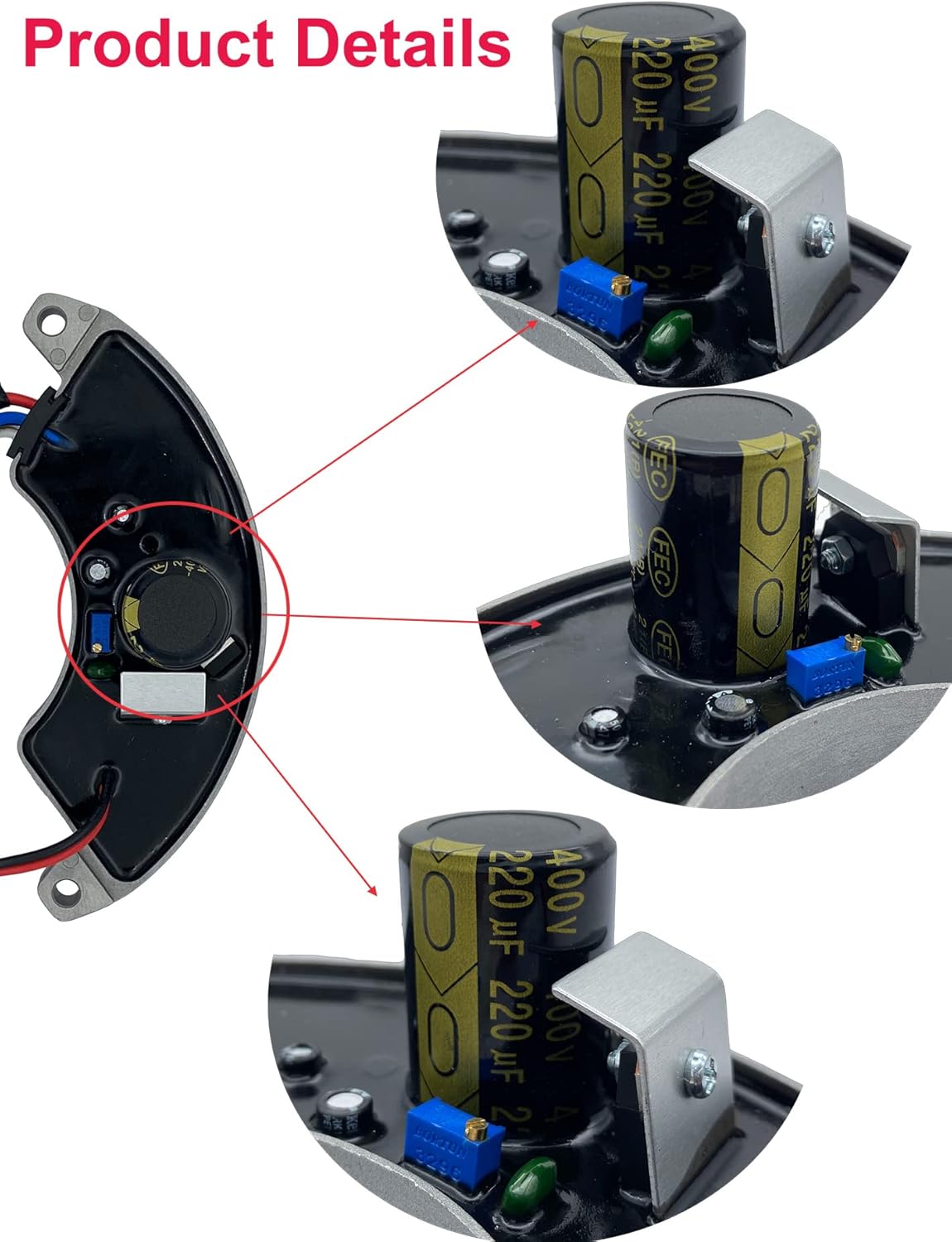 YAMAKATO 5~8kw ジェネレーター AVR プレデター用 ホンダ チャンピオン ジェネラック アントマティック電圧レギュレーター 5000 5500 6000 6500 7000 7500 8000 8500 8500 8750 9000 9500 338cc~459cc