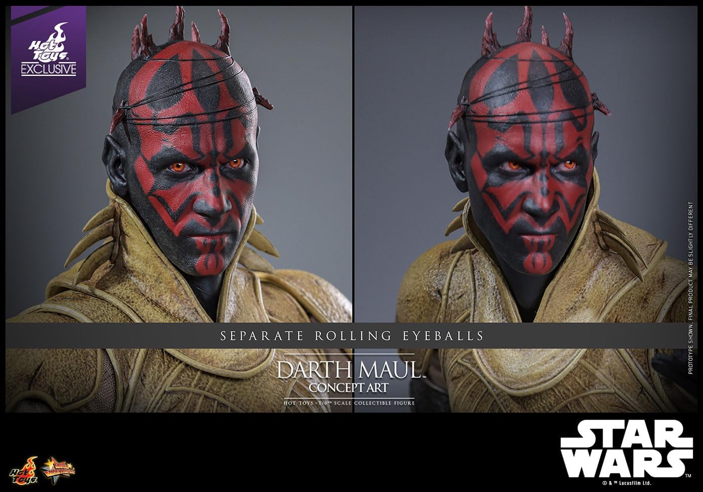 Movie Masterpiece Star Wars Episode 1 / Phantom Menus 1/6 Scale Figure Darth Maul (Concept Art) (Includes Bonus Sleeve)