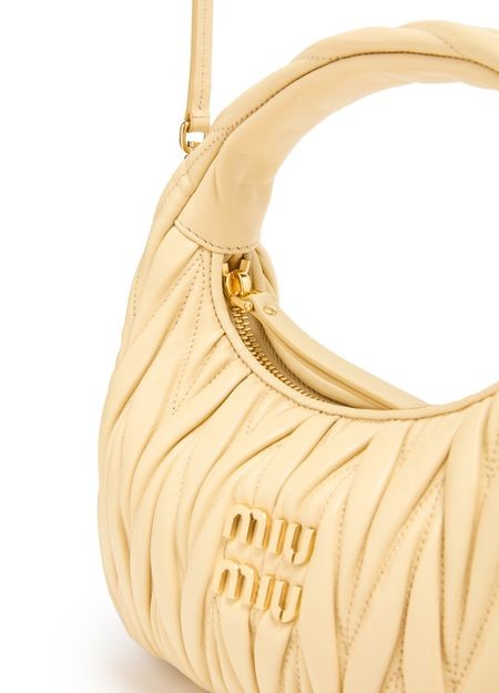 MIU MIU Wander キルティング ナッパレザー ホーボーバッグ - Image 7