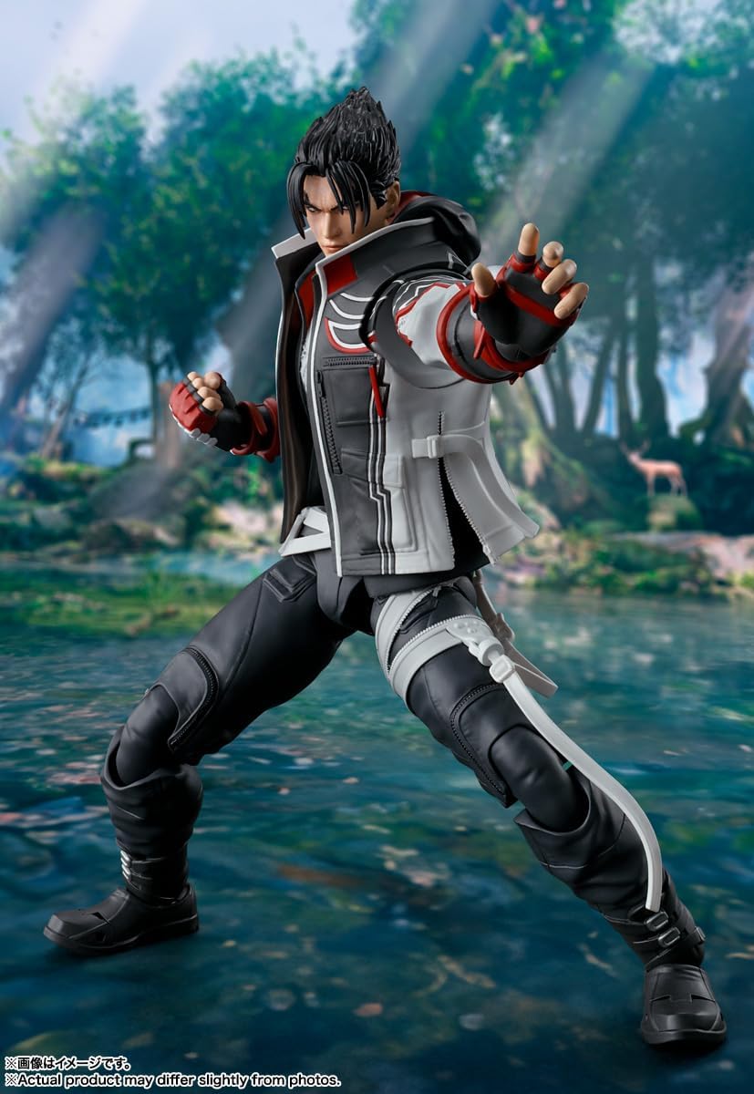 S.H. Figuarts Tekken 8 Jin Kazama Pre-Painted Action Figure, Approx. 5.9 inches (150 mm), PVC and ABS