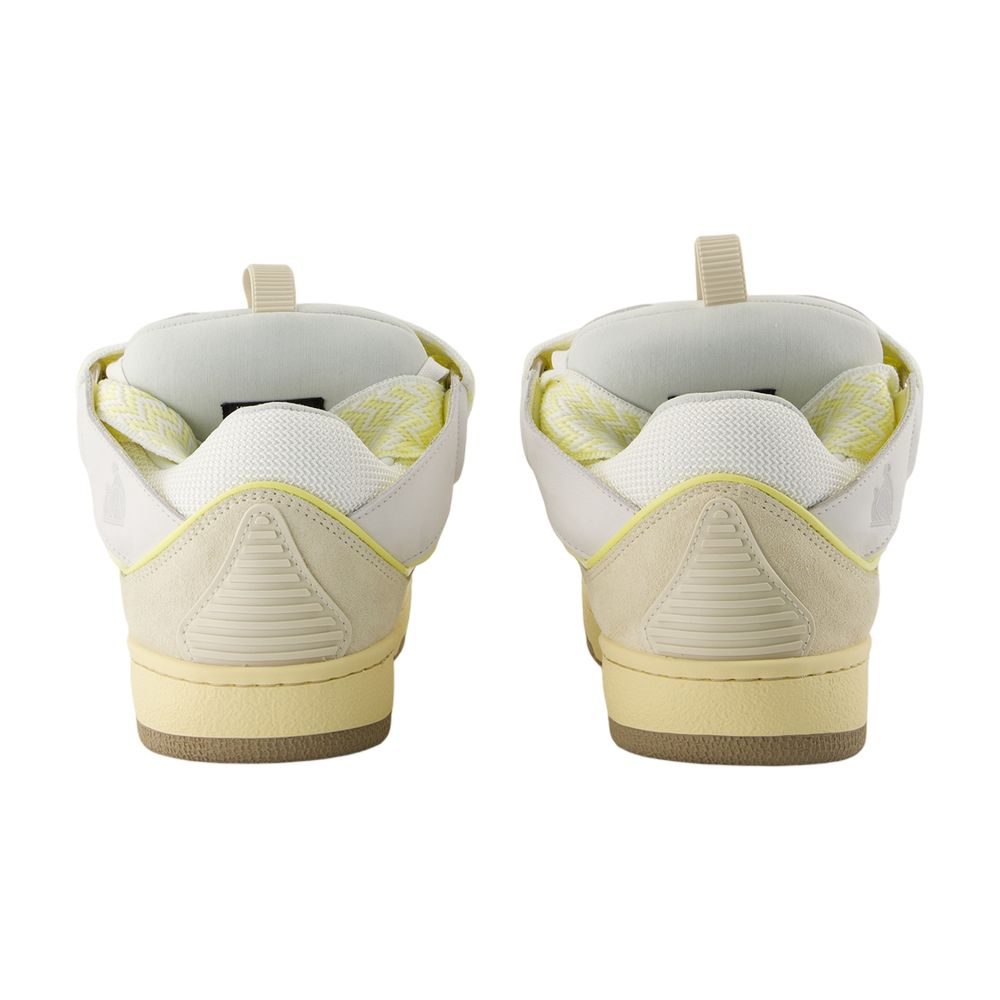 Lanvin 縁石スニーカーランビンレザーホワイト - Image 7