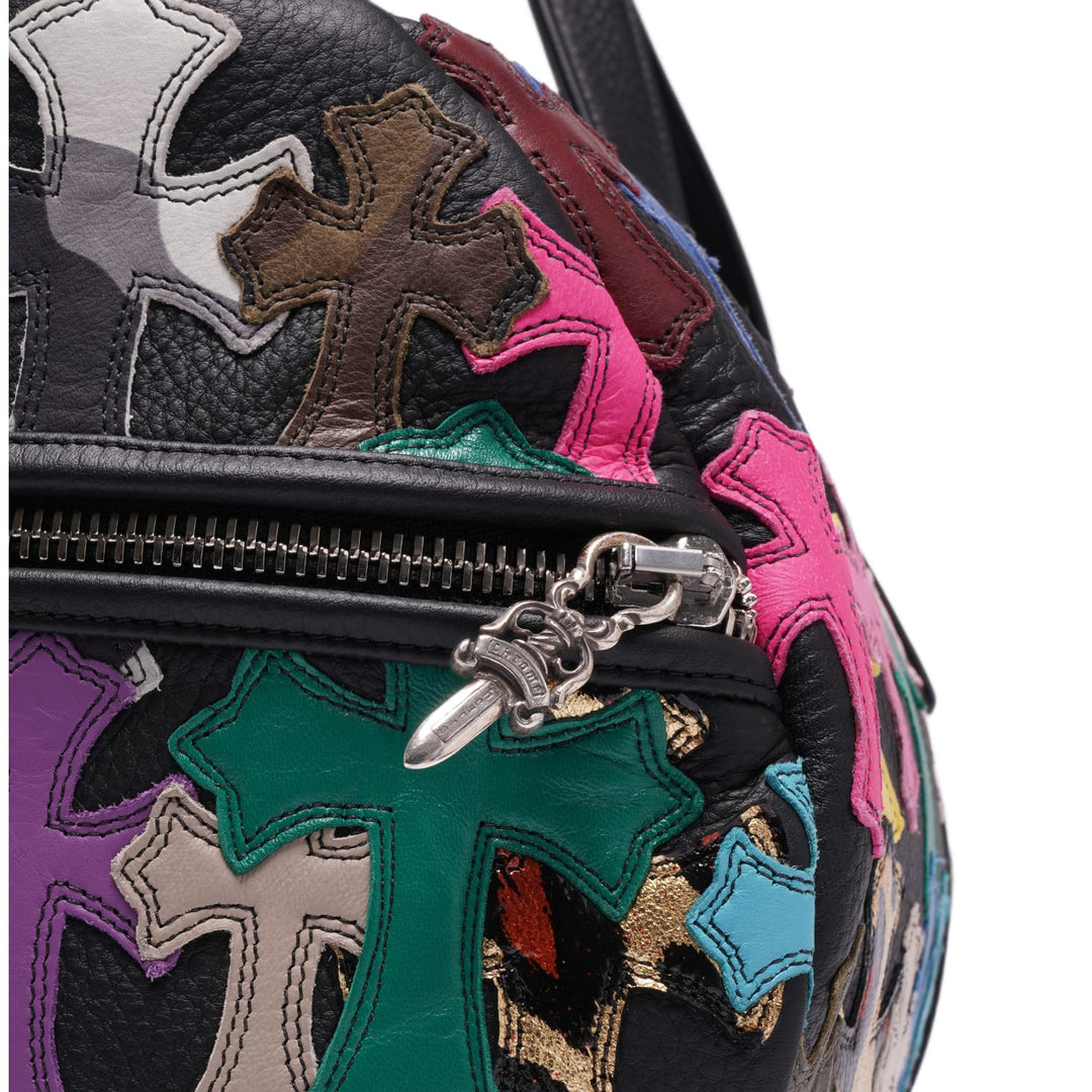 CHROME HEARTS 'XXL MULTICOLOR CROSS PATCH' DUFFLE BAG