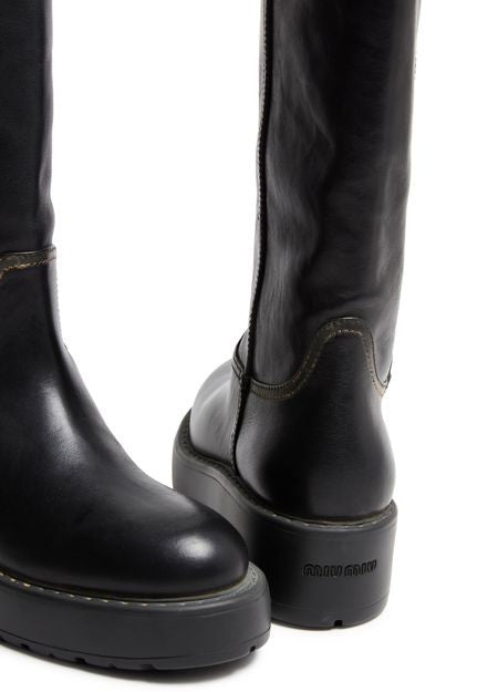 MIU MIU Leather boots - Image 7