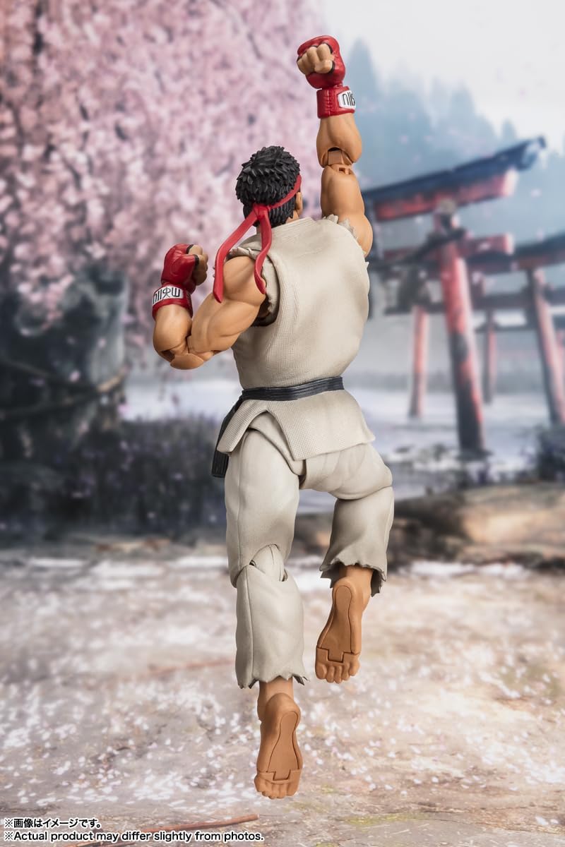 S.H. Figuarts Street Fighter Ryu Outfit 2 - Approx. 5.9 inches (150 mm), PVC & ABS Pre-painted Action Figure