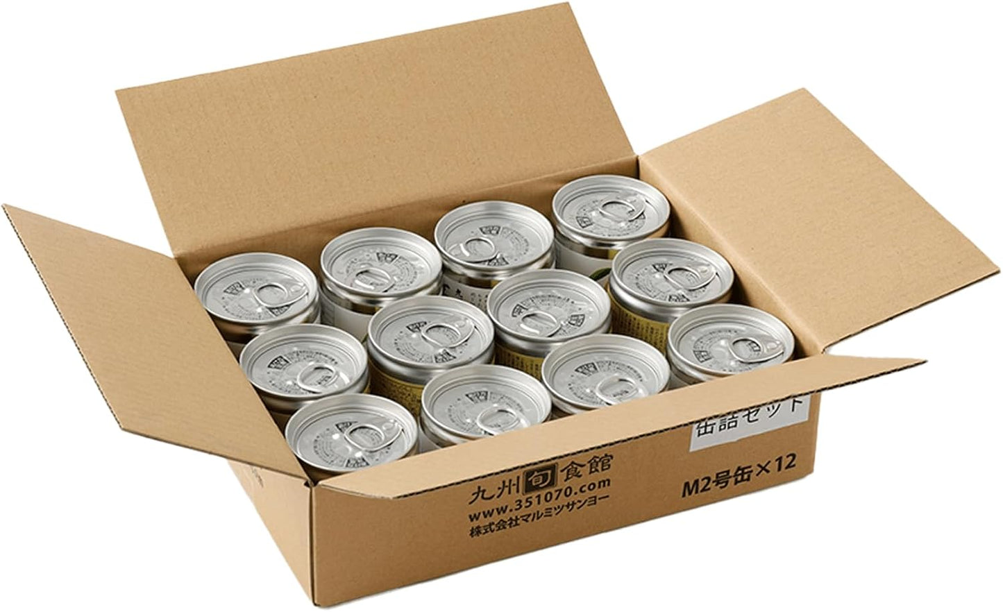 Kyushu Shun Shokan Canned Set, Made in Japan (Broken Biwa, Unknown Fire, Octopus Rice) 4 Cans Each, 12 Can Set, Gift