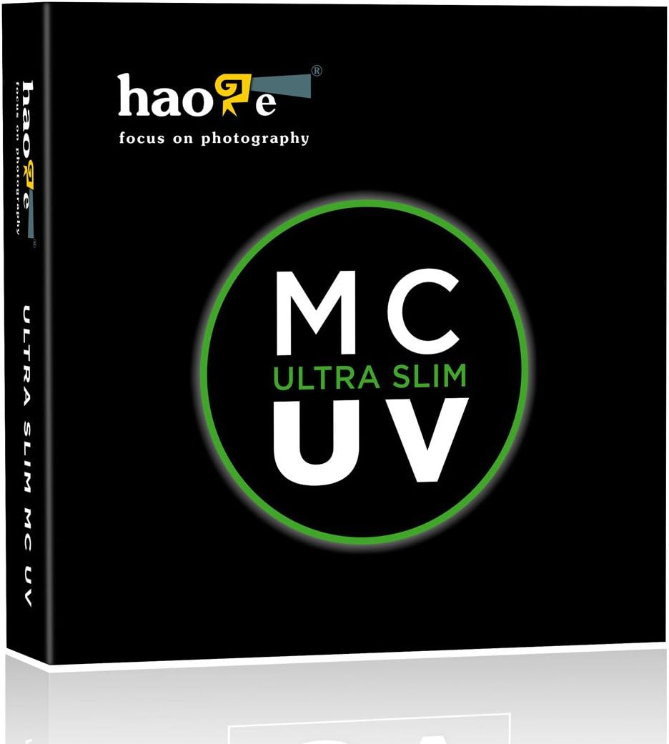 Haoge 58mm ウルトラスリムMC UVプロテクションマルチコート紫外線レンズフィルター Canon 800D 700D 200D 1300D 60D EF-S 18-55mm f4-5.6 is、55-250mm F4-5.6 レンズ用