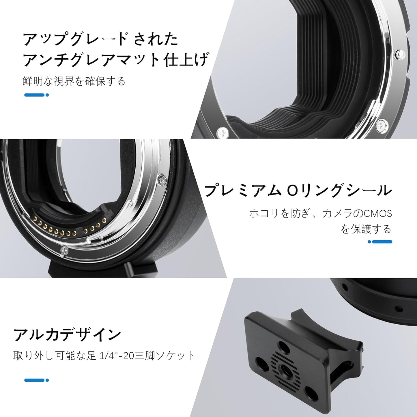 【Improved Version】JJC EF-EOSR Lens Mount Adapter for Canon EF/EF-S to RF Mount Convert for Canon EOS R5 Mark II R100 R8 R50 R6II R7 R10 R3 R6 R5 R5C R RP Ra Camera with Auto Focus Auto Aperture Arca