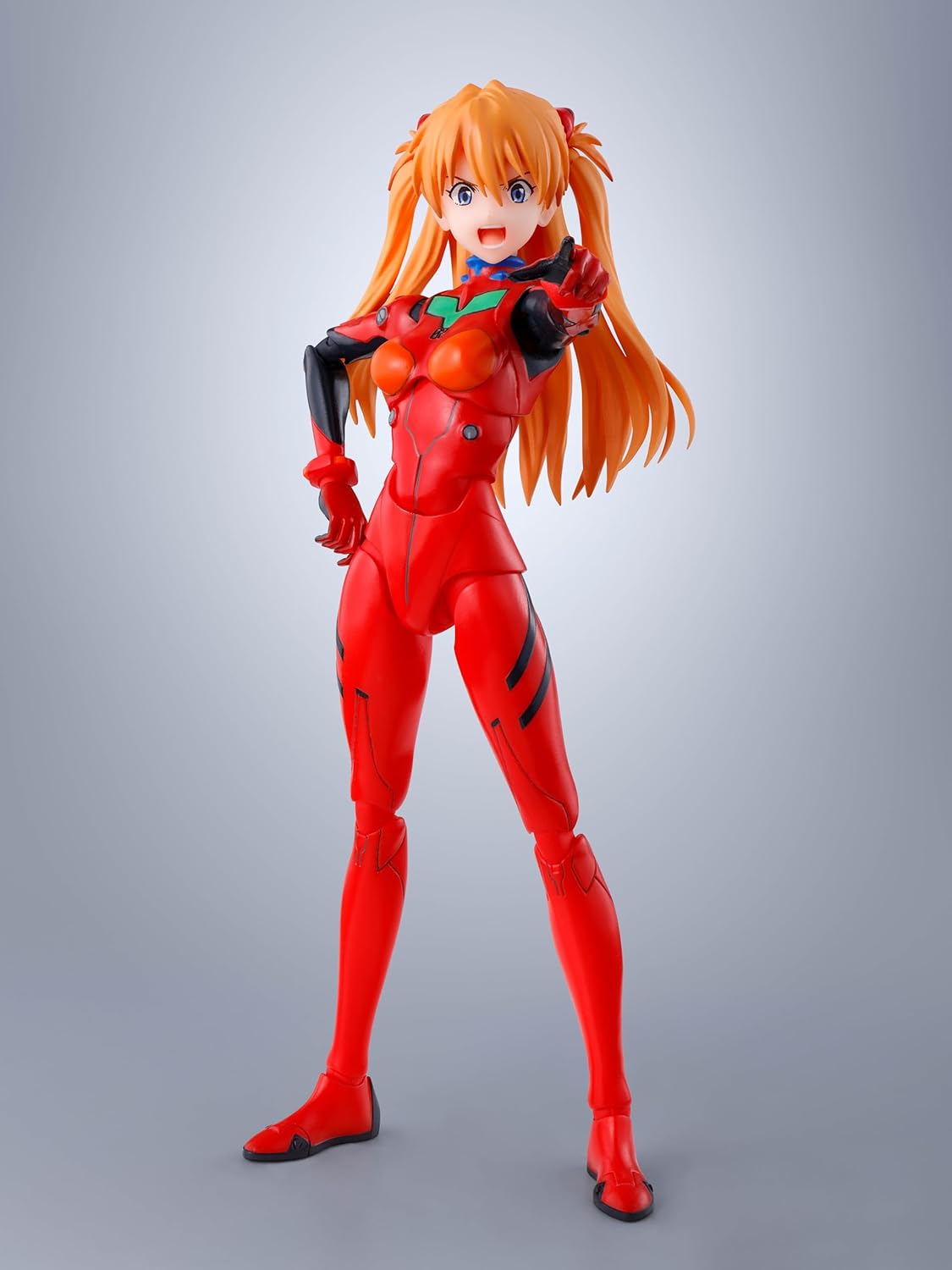 TAMASHII NATIONS S.H. Figuarts Rebuild of Evangelion Asuka Langley Shikinami Approx. 5.3 inches (135 mm), PVC & ABS, Pre-painted Action Figure