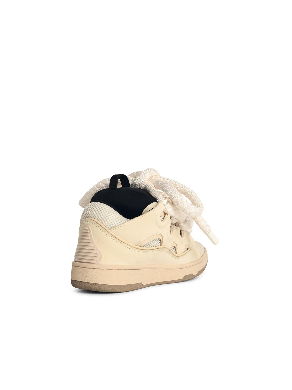 Lanvin Lanvin 'Curb' Beige Lear Blendスニーカー - Image 7