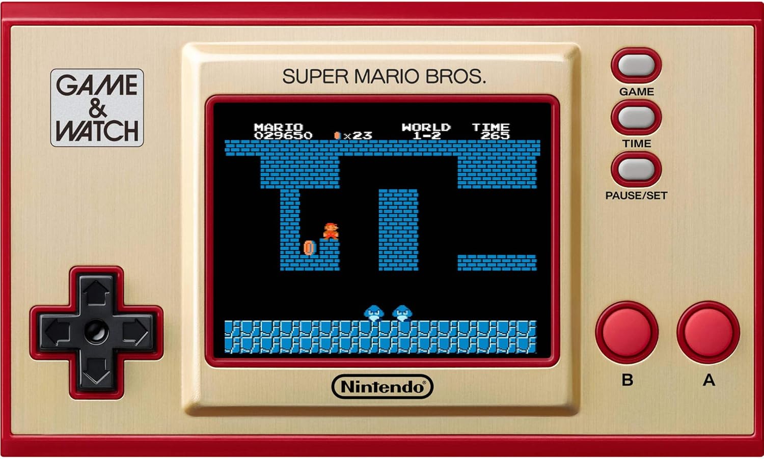 任天堂 ゲーム&ウォッチ: スーパーマリオブラザーズ - 2.36インチフルカラーLCDスクリーン - ファミリークリスマスホリデーバンドル ゲームウォッチスーパーマリオ 35周年記念 - iPuzzle 4色マイクロファイバーメガネクリーニングクロス
