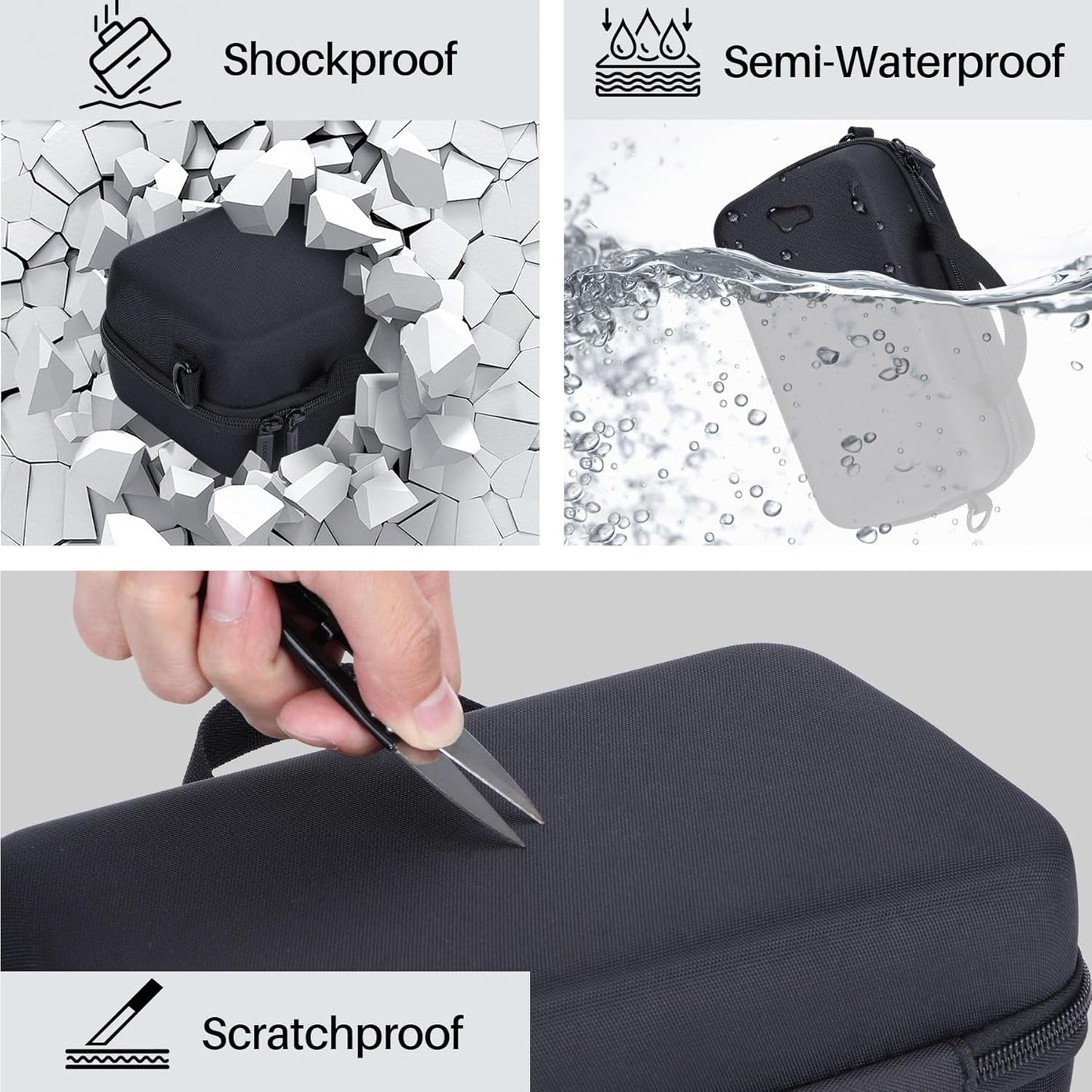 Lebakort Storage Case Compatible with Canon EOS 90D / 5D Mark IV / R6 Mark II / R5 / R50 / R7 / R8 / R100 / 2000D / Kiss X90 / Kiss X9i DSLR Camera Body Lens Kit
