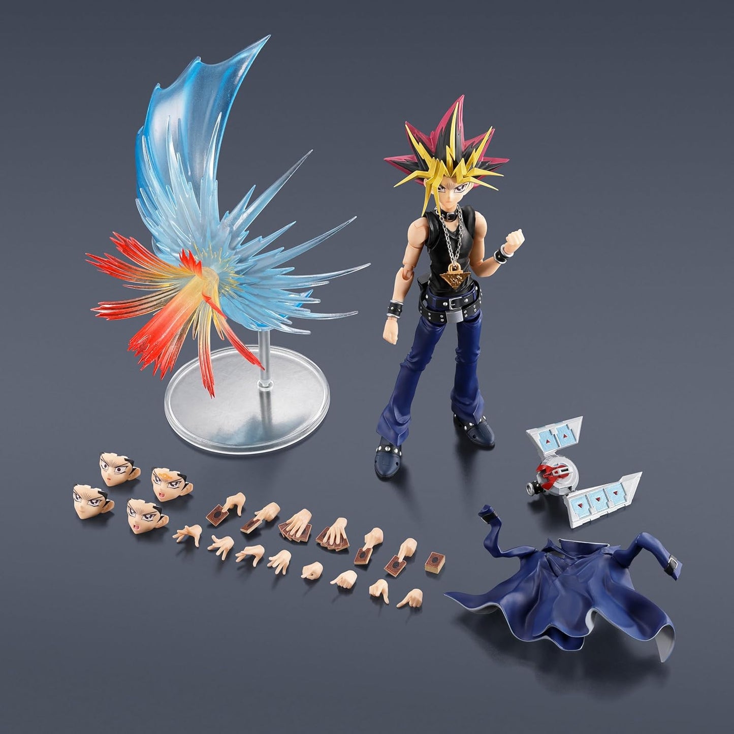 TAMASHII NATIONS S.H. Figuarts Yu-Gi-Oh! Duel Monsters Dark Yugi Approx. 6.3 inches (160 mm), PVC & ABS Pre-painted Action Figure