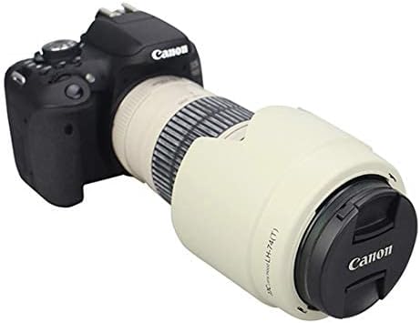 JJC製品 花形! キャノン レンズフード ET-74 互換品 EF70-200mm F4L IS 対応 ホワイト