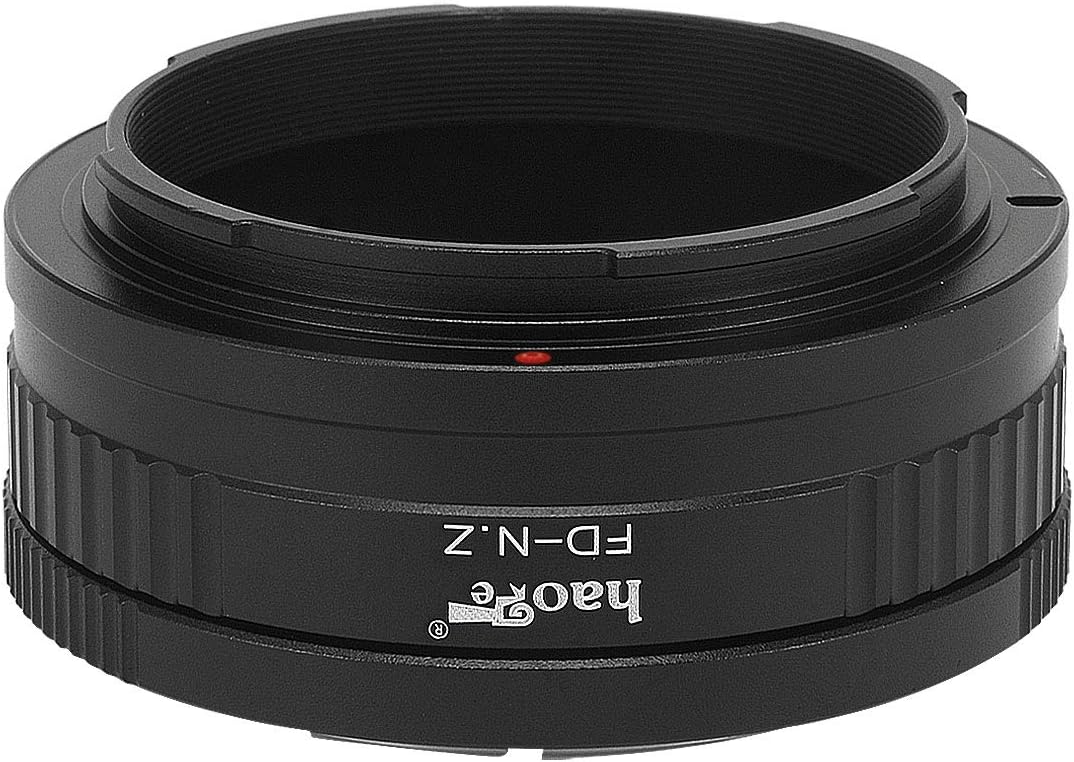Haoge Manual Lens Mount Adapter for Canon FD Lens to Z7II, Z6II, Z6, Z7 and More Nikon Z-Mount Cameras