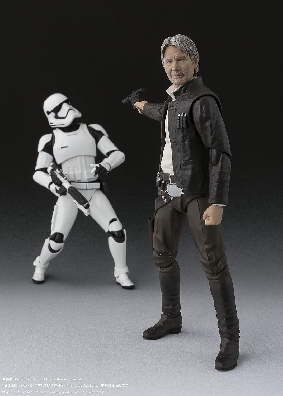S.H. Figuarts Star Wars Han Solo (Star Wars: The Force Awakens), PVC & ABS Pre-painted Action Figure