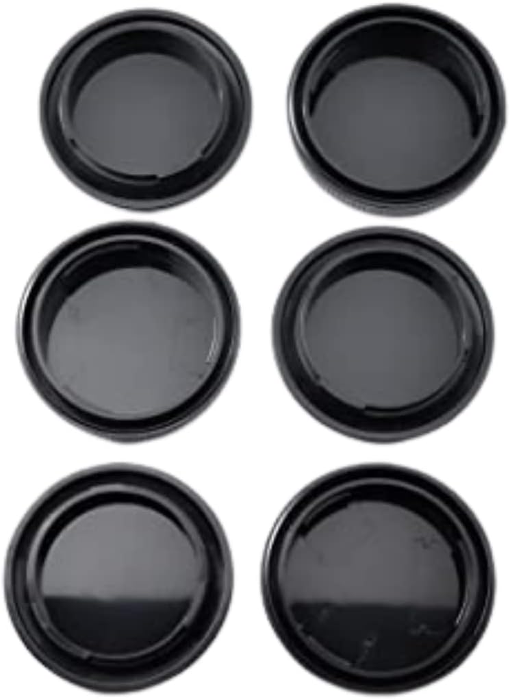ATAK Canon RF EF EF-S Mount All Compatible Cap/Lens Rear Caps & 3 Body Caps 6 Total (Compatible with Canon Canon RF EF EF-S Mount)