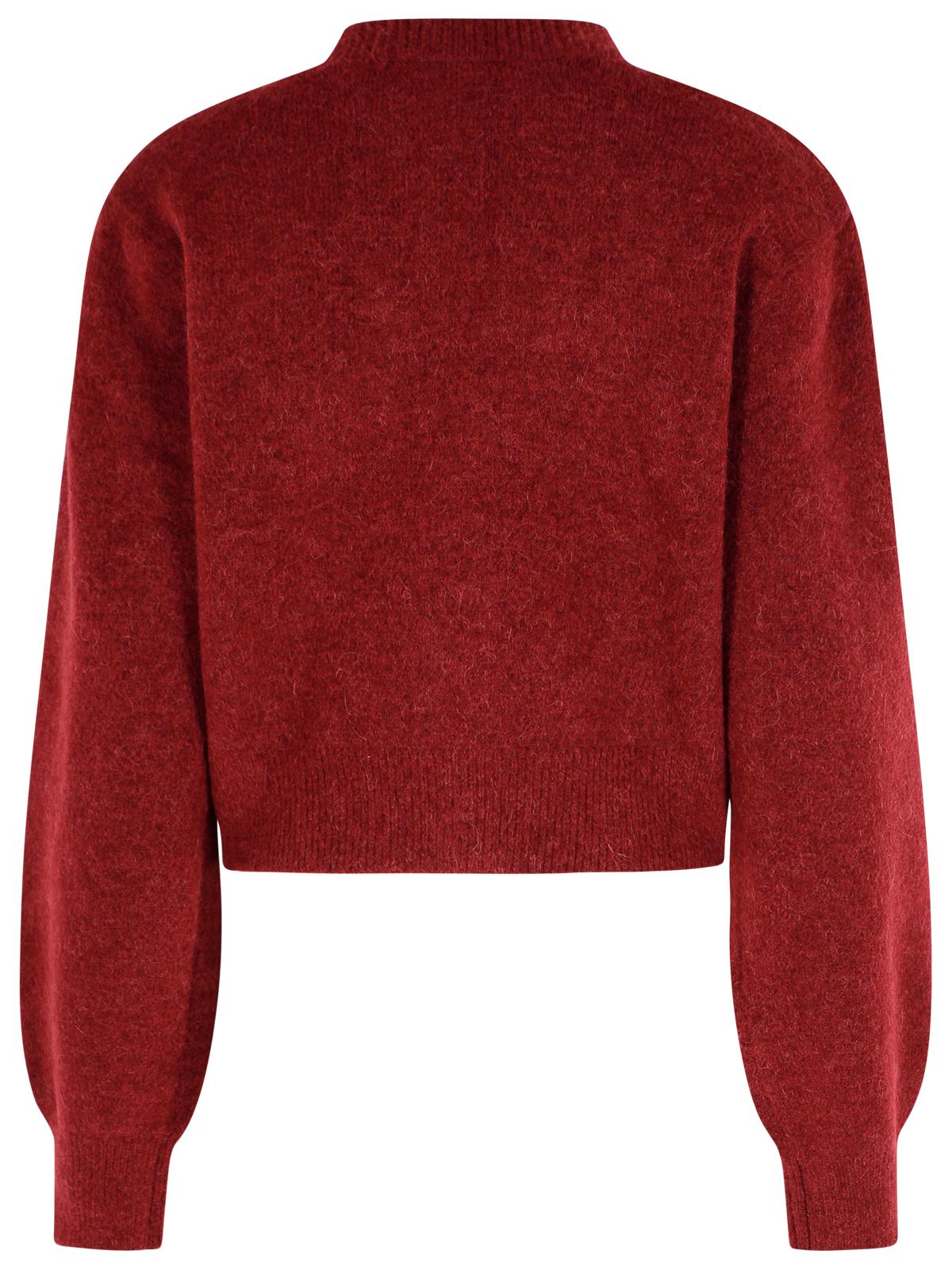 Rotate Burgundy Alpaca Blend Cardiganを回転させます - Image 7