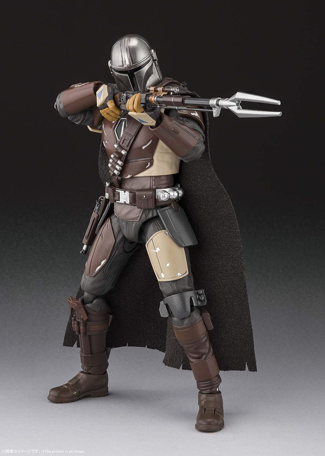 S.H. Figuarts Star Wars The Mandalorian, Approx. 5.9 inches (150 mm), ABS, PVC & Fabric, Pre-painted Action Figure
