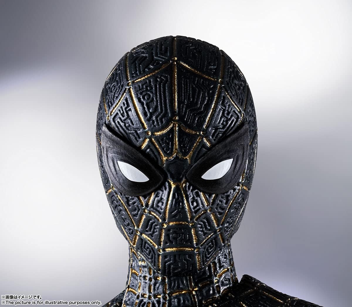 S.H. Figuarts Spider-Man Black & Gold Suit (Spider-Man: No Way Home) Approx. 5.9 inches (150 mm), ABS & PVC Pre-painted Action Figure