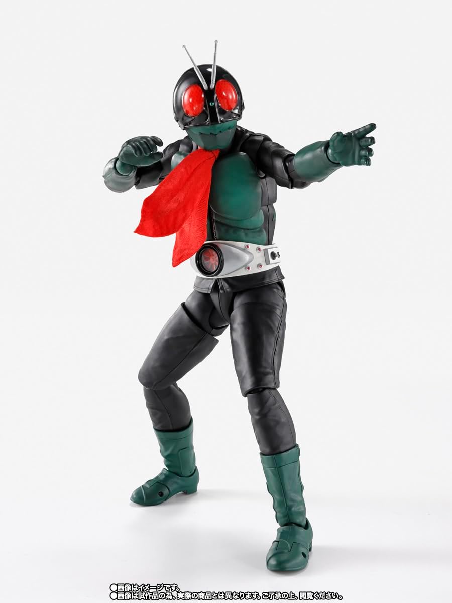 S.H. Figuarts Kamen Rider No. 1 (Sakurashima Version) Sakurajima Ver., Showa Rider Edition, Total Height Approx. 5.7 inches (145 mm), PVC & ABS & Cloth Complete Figure