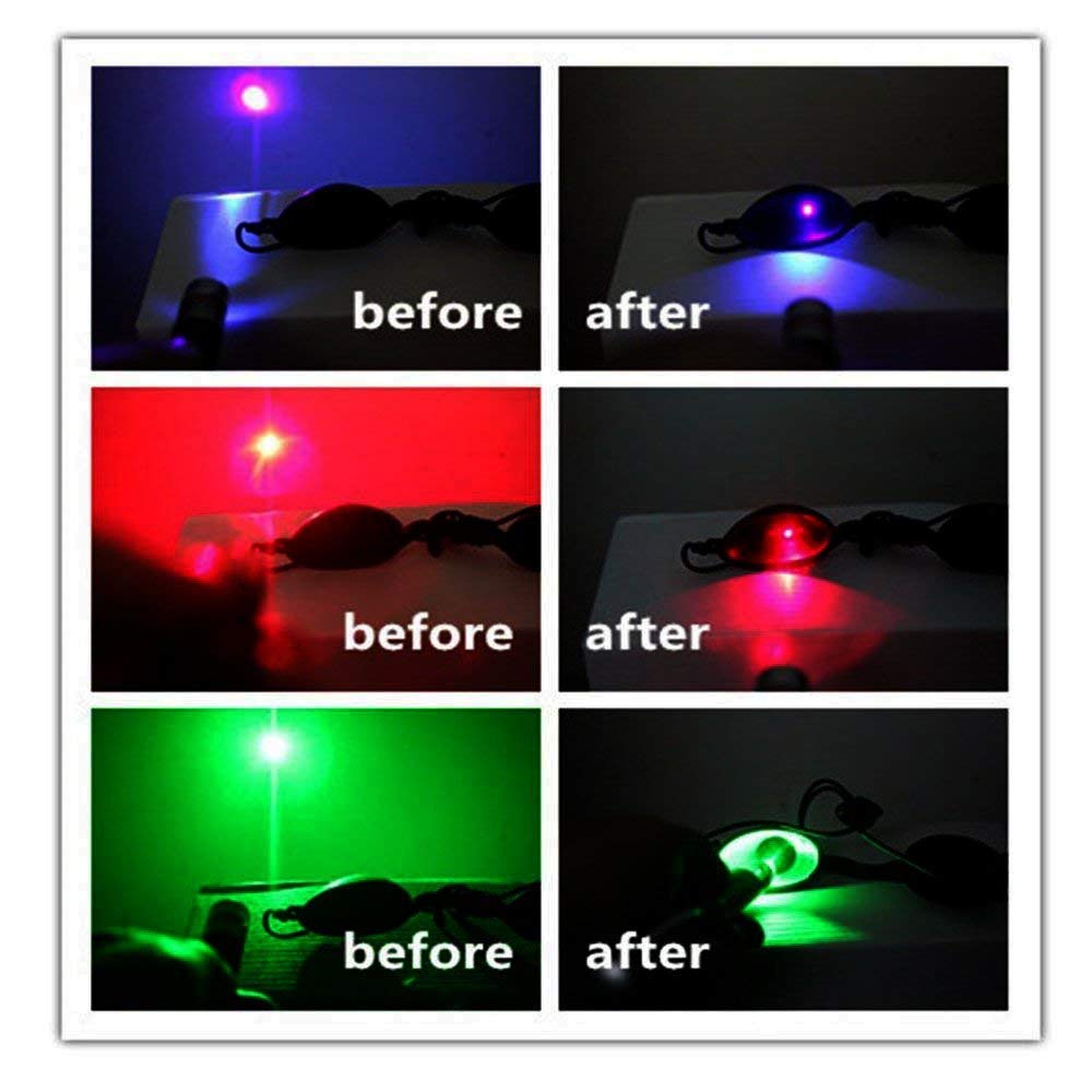 Blackout Goggles Laser Goggles Eye Protector for Light Hair Loss Eyebrow Protective Glasses for Hair Removal Eye Guard Glasses (Black)