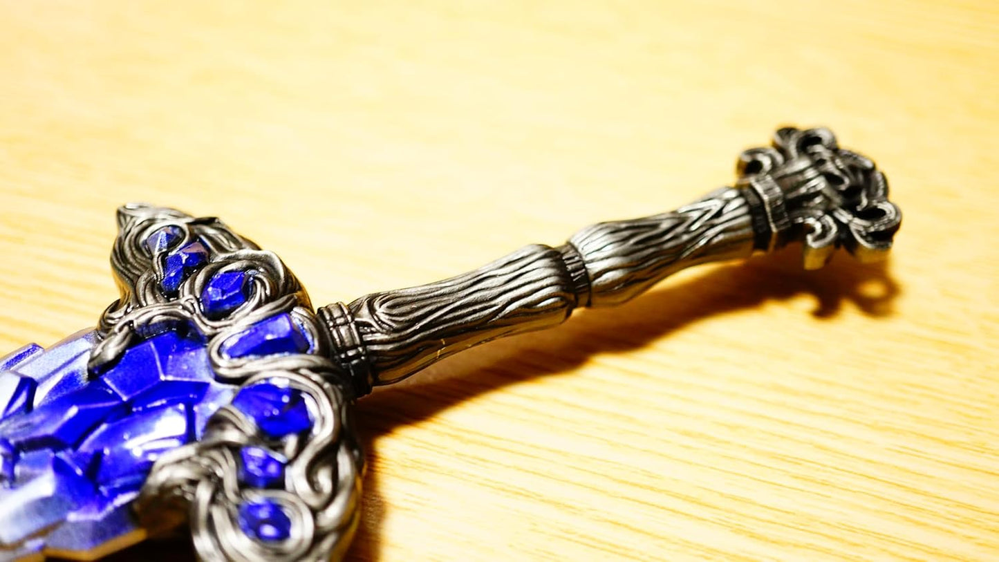 11.8 inches (30 cm) Lazuli Glittering Sword Elden Ring Night Train Mini Weapon Sword Accessory Keychain Figurine Doll Display Decoration Anime Game Alloy Toy Metal Miniature Legendary Fashionable