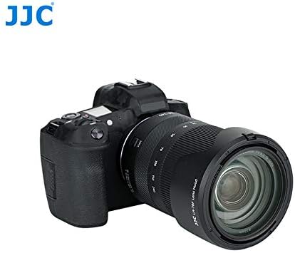 JJC Reversible Canon Lens Hood EW-78F Compatible RF 24-240mm F4-6.3 IS USM Lens for Canon Camera EOS R5 R6 RP R Ra Cleaner with Our Original Logo 2 Piece Set (Lens Hood, Cleaner)