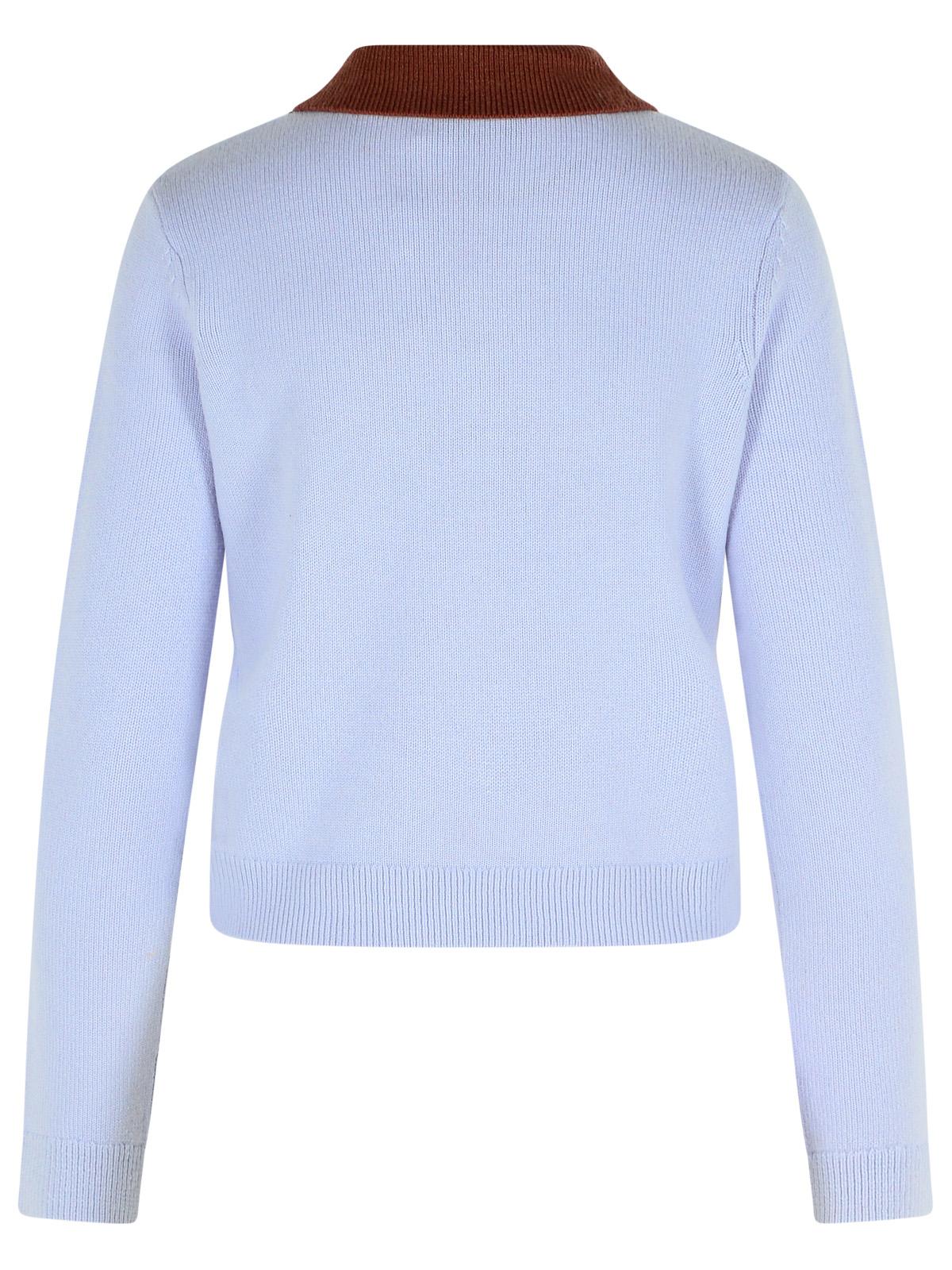 Self セルフポートレートブルーウールブレンドセーター - Image 7